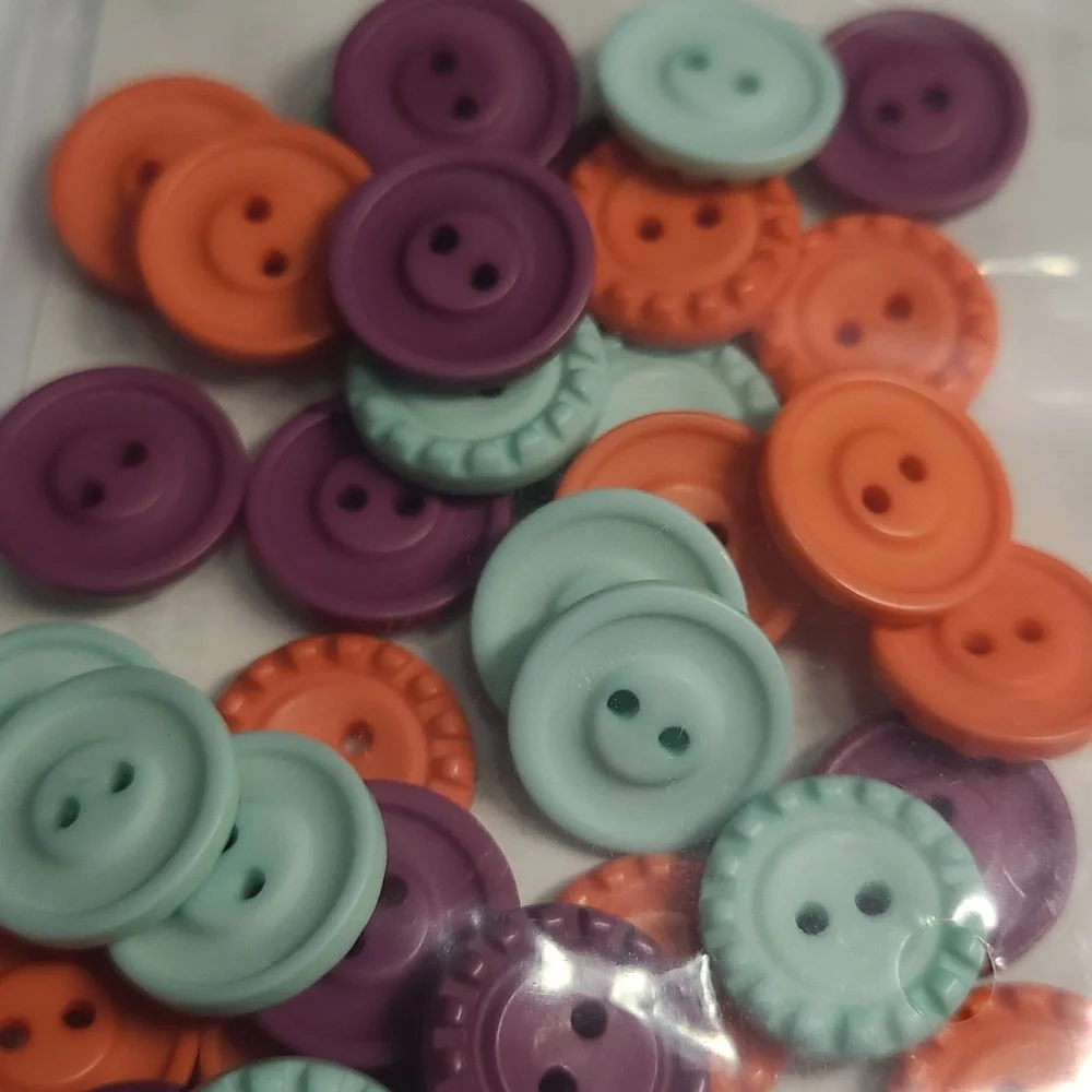 Stampin'Up! Sycamore Street Pack 3 Rolls Ribbon & 36 Buttons Retired 3 Colors